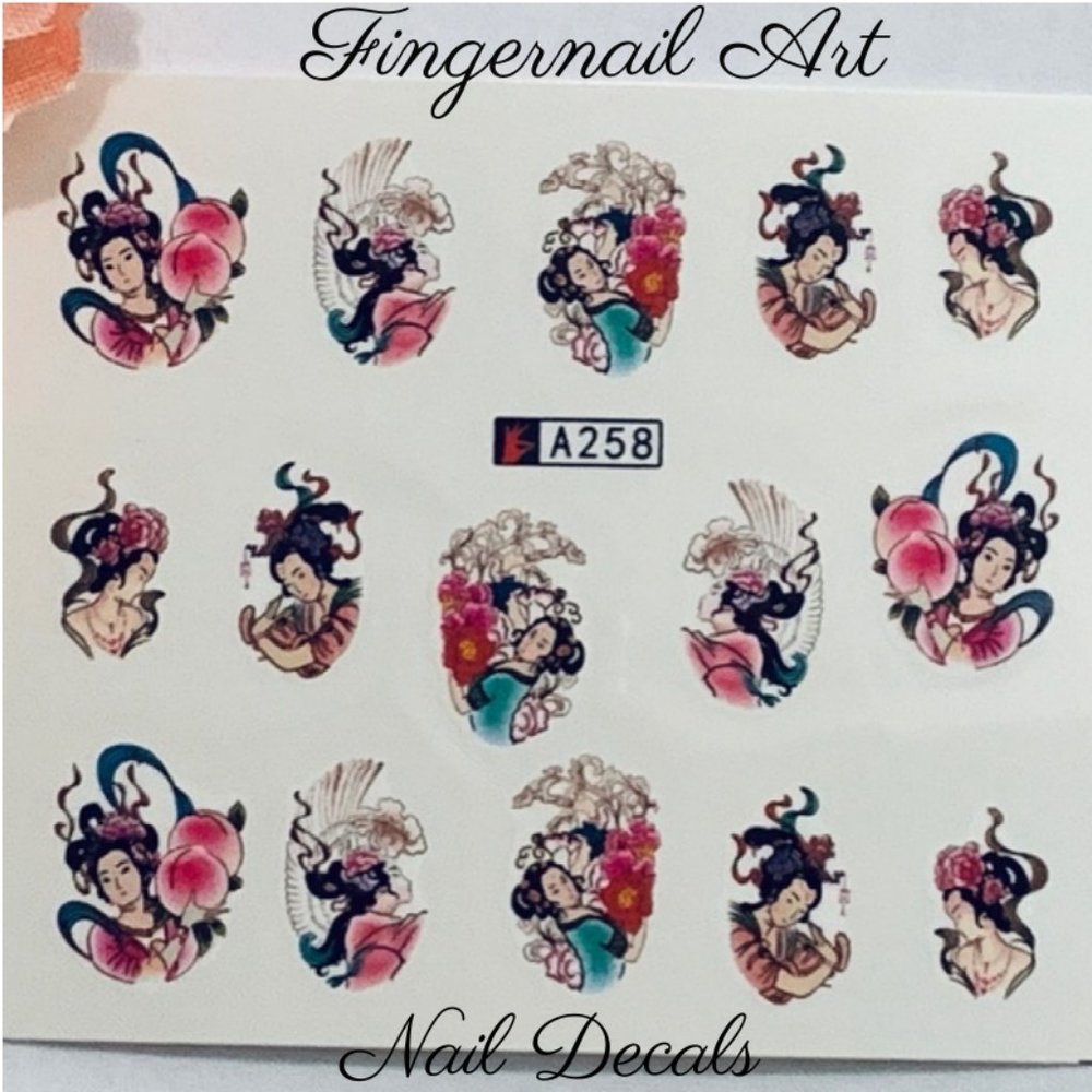 Fingernail Art Nail Decals Waterslide Transfer Stickers - Picture 2 of 4